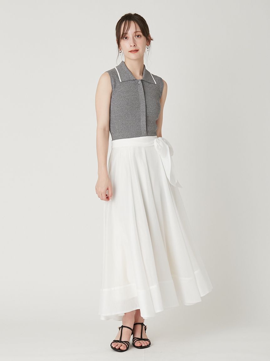 00サイズあり】ポロニットドッキングワンピース(マキシ・ロング