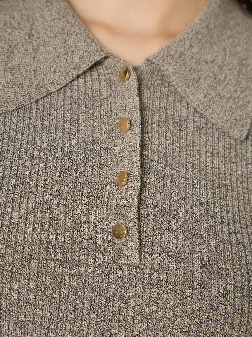 ポロカラーニットコンビワンピース(ニットワンピース)｜DRESS｜FRAY