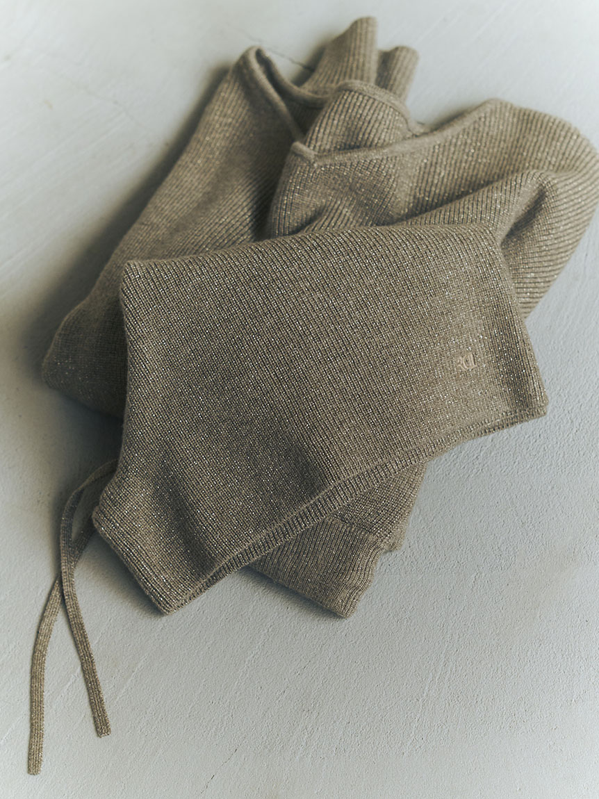 ウォッシャブルカシミヤシルクニットショートパンツ／ウォッシャブル