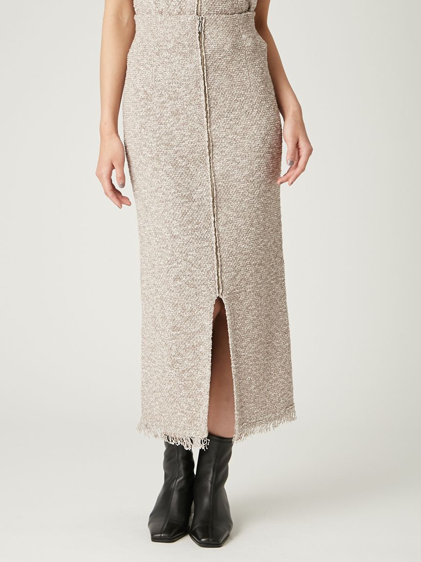 Irina Knit タイトスカート ベージュ　gajess Irina Knit Skirt | Gajess