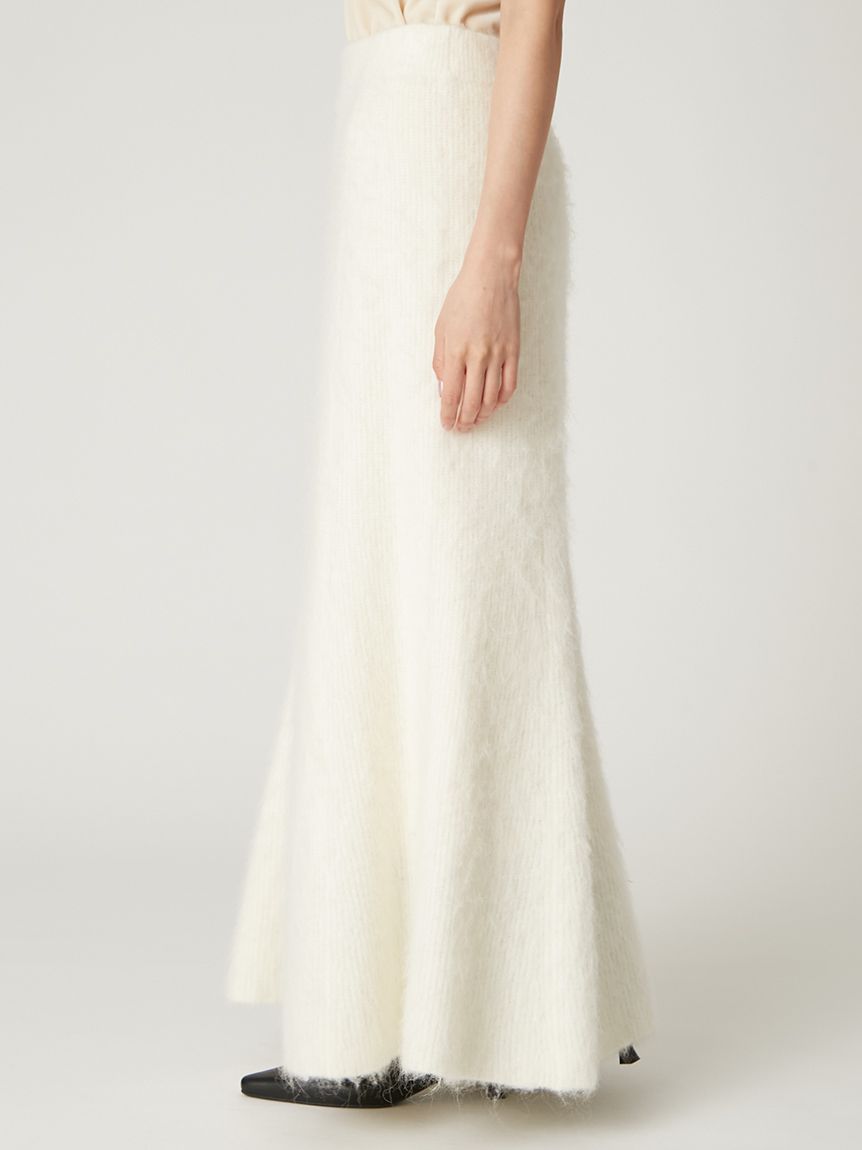 美品 グリードインターナショナル チェック シャギースカート アルパカ モヘヤ モヘヤシャギーミニスカート|allureville OFFICIAL SITE / ONLINE SHOP