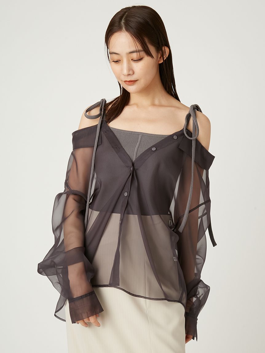 FRAY I.D - FRAY I.D 新品タグ付き シャツレイヤードニット FRAY I.D - fray i.d シャツレイヤードニットの通販 by ☆'s