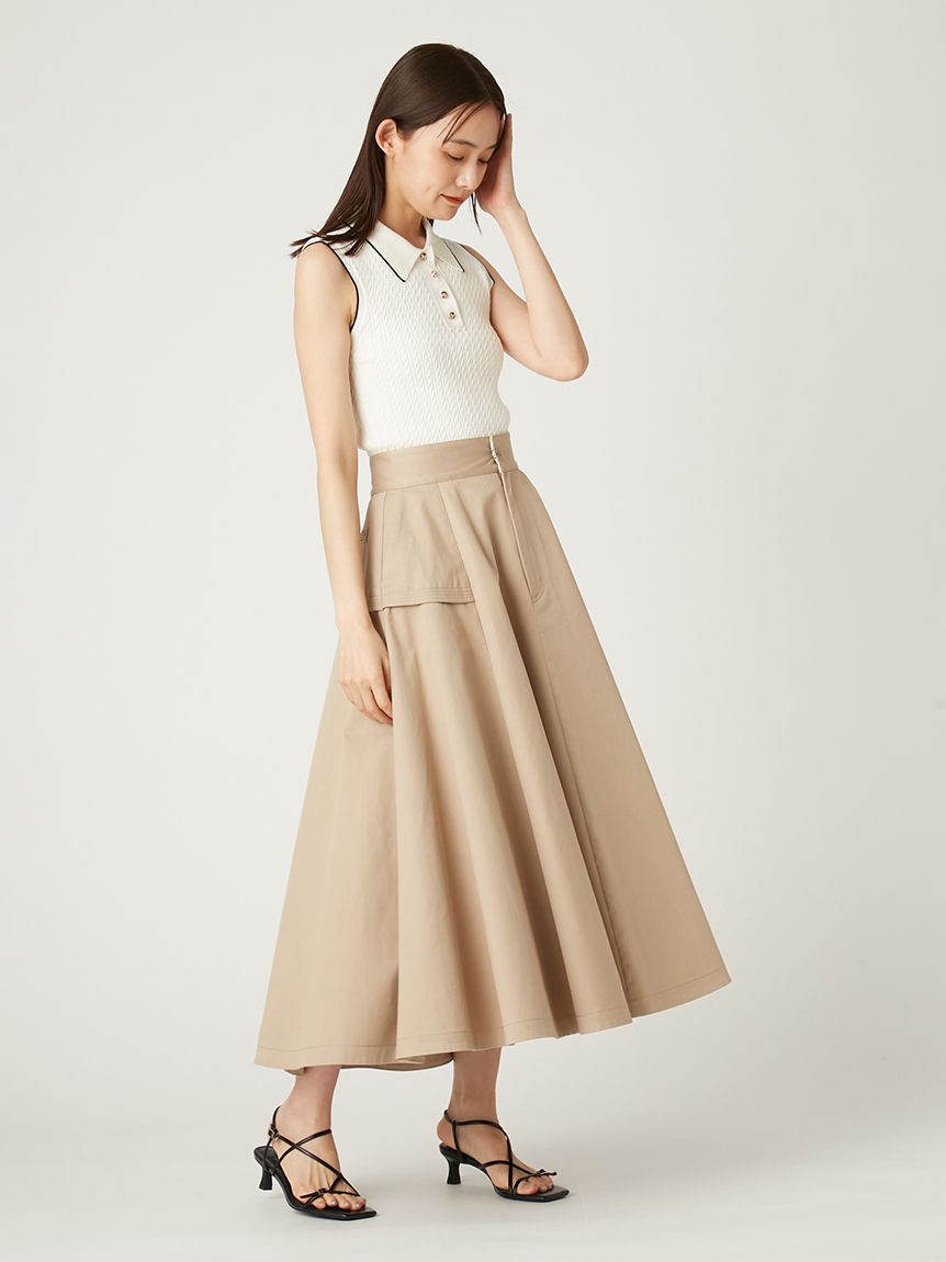 女性に人気！ うさとの服アイボリー ノースリーブ トップス