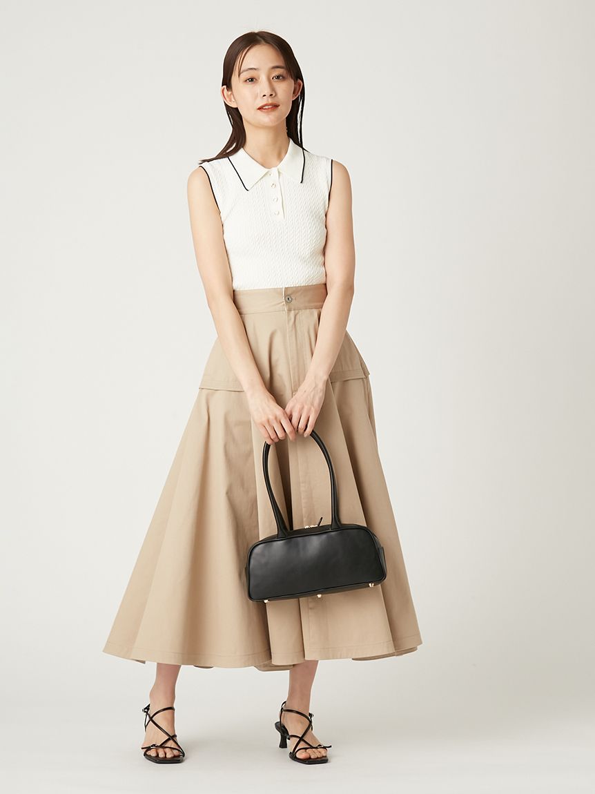 女性に人気！ うさとの服アイボリー ノースリーブ トップス