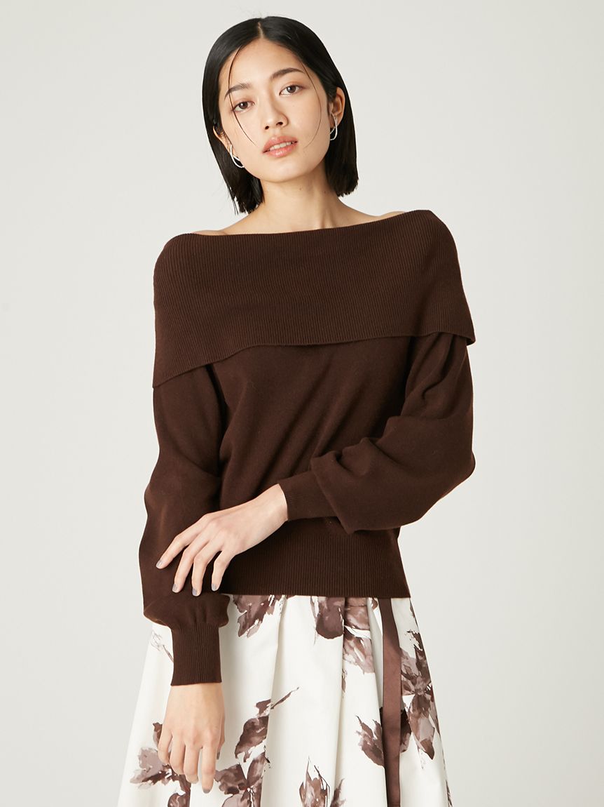 VERONICA オフショルダー ワイドカラーオフショルダープルオーバー(カットソー)｜トップス｜FRAY