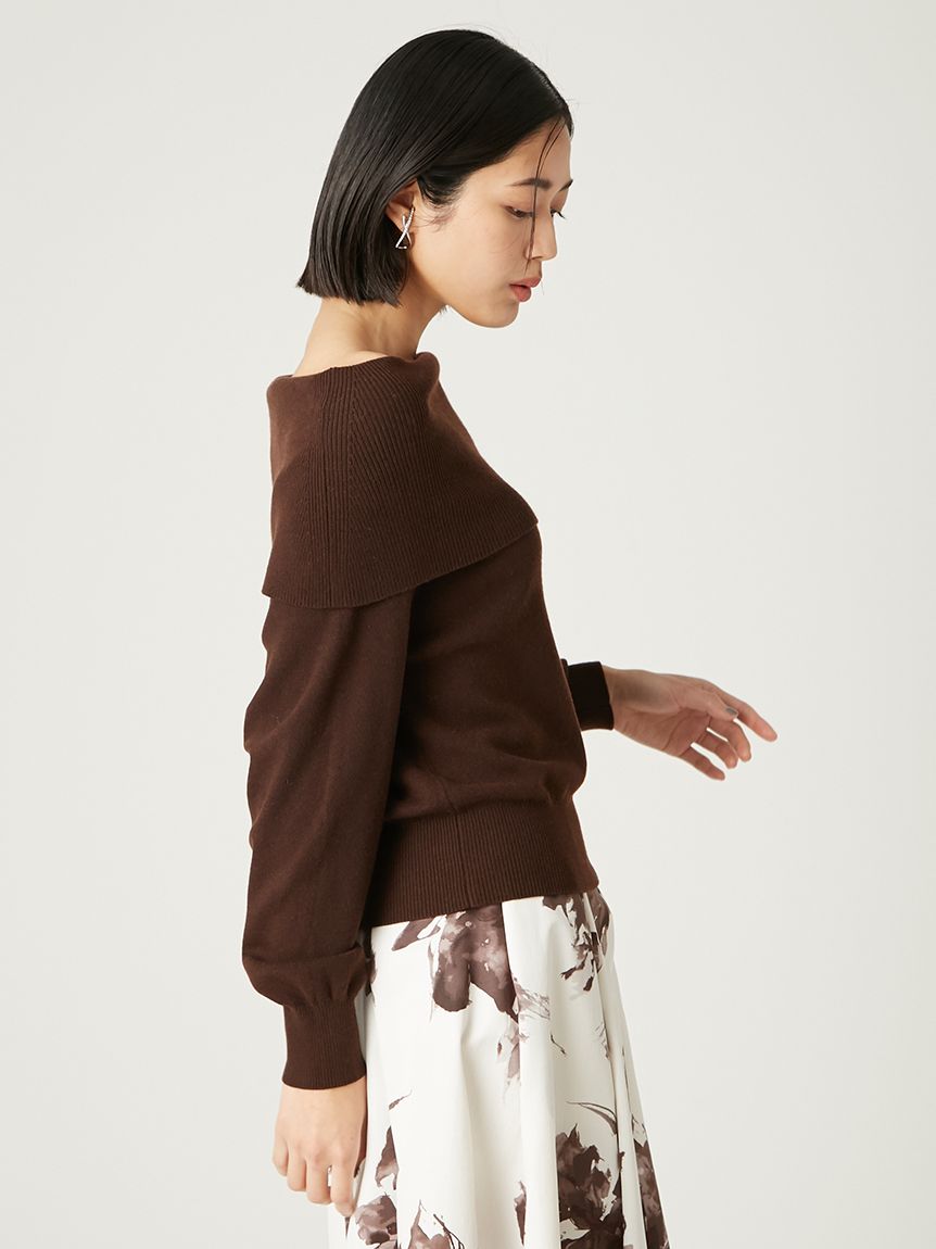 ワイドカラーオフショルダープルオーバー(カットソー)｜トップス｜FRAY