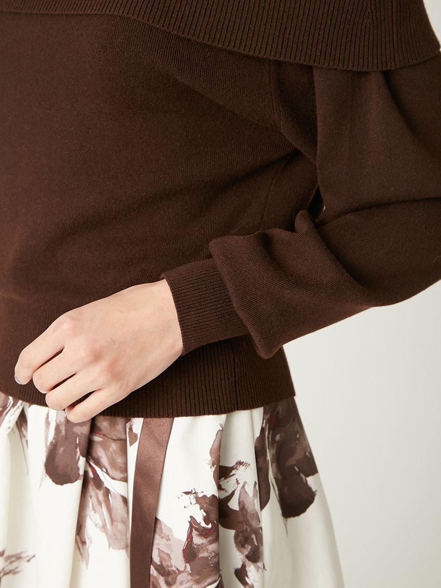 ワイドカラーオフショルダープルオーバー(カットソー)｜トップス｜FRAY