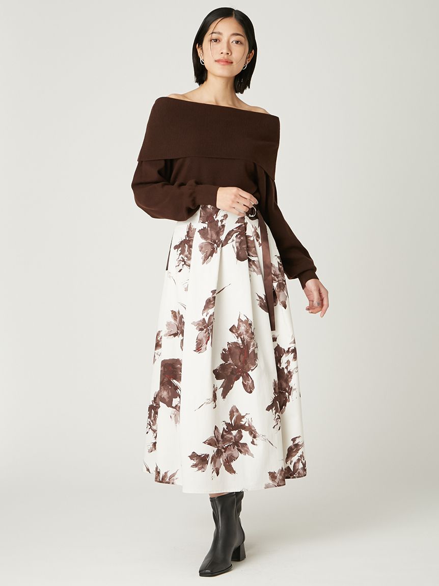 ワイドカラーオフショルダープルオーバー(カットソー)｜トップス｜FRAY