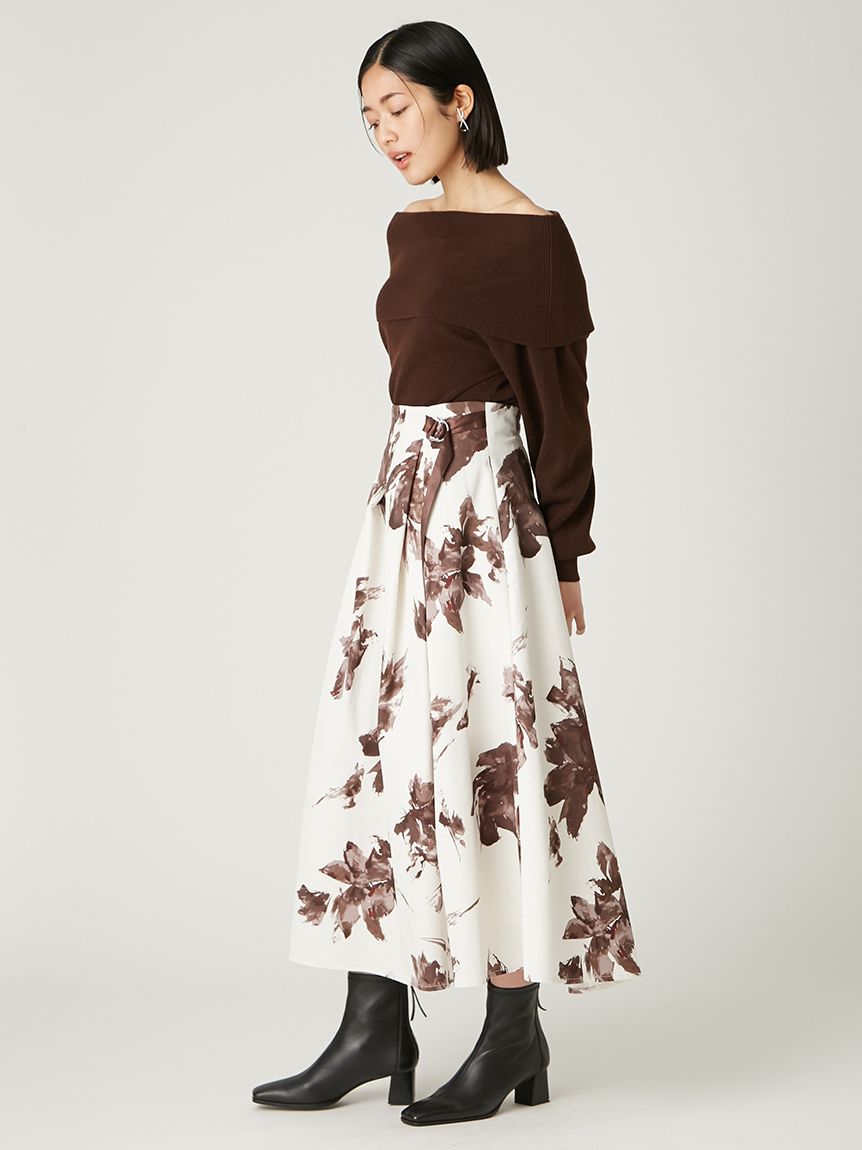 ワイドカラーオフショルダープルオーバー(カットソー)｜トップス｜FRAY