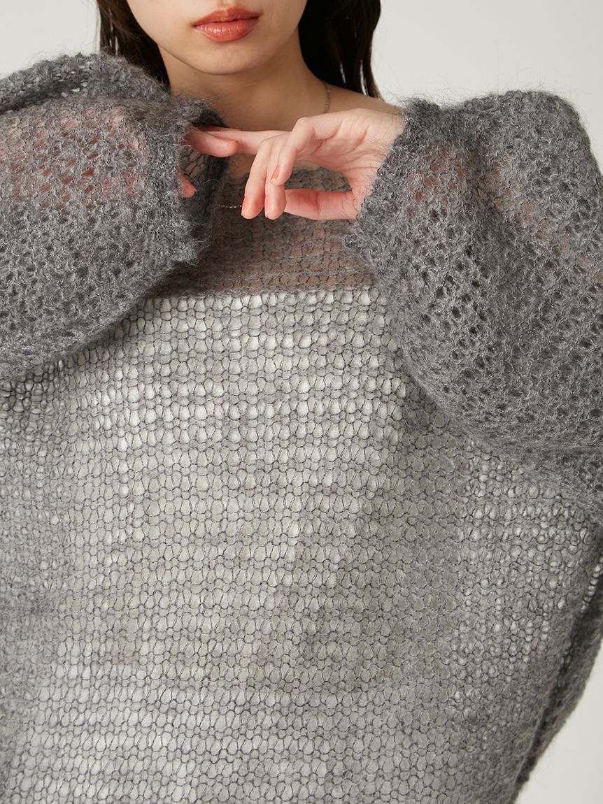 シアーモヘヤニットプルオーバー(ニット)｜トップス｜FRAY I.D