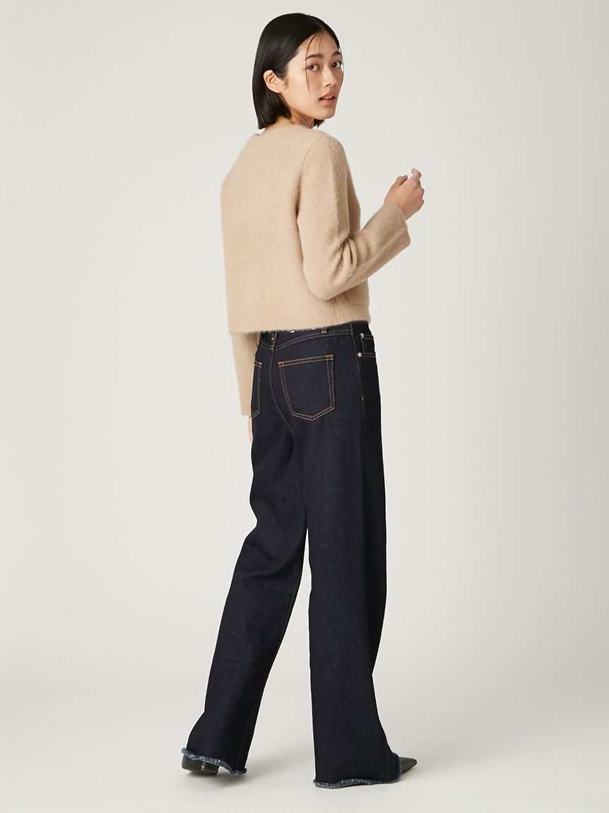 WEB限定カラー】フォックスウールニットジャケット(ニット)｜トップス