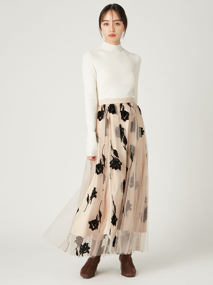 ウールアクリルセミシアーリブニット(ニット)｜トップス｜FRAY I.D