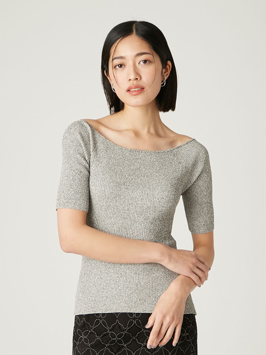 バッククロスカットアウトリブニット(ニット)｜トップス｜FRAY