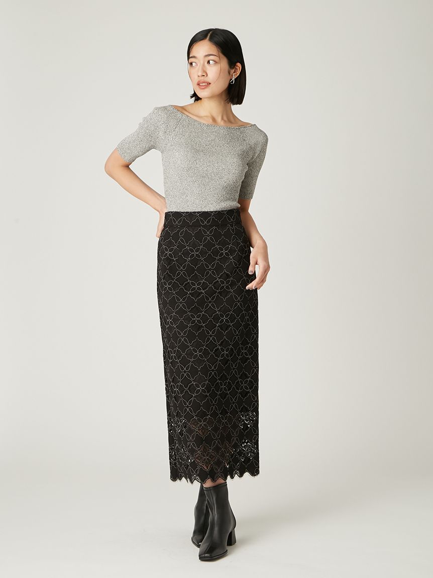 バッククロスカットアウトリブニット(ニット)｜トップス｜FRAY I.D