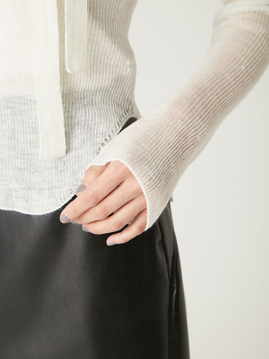 ロングタイ2wayシアーニットプルオーバー(ニット)｜トップス｜FRAY I.D