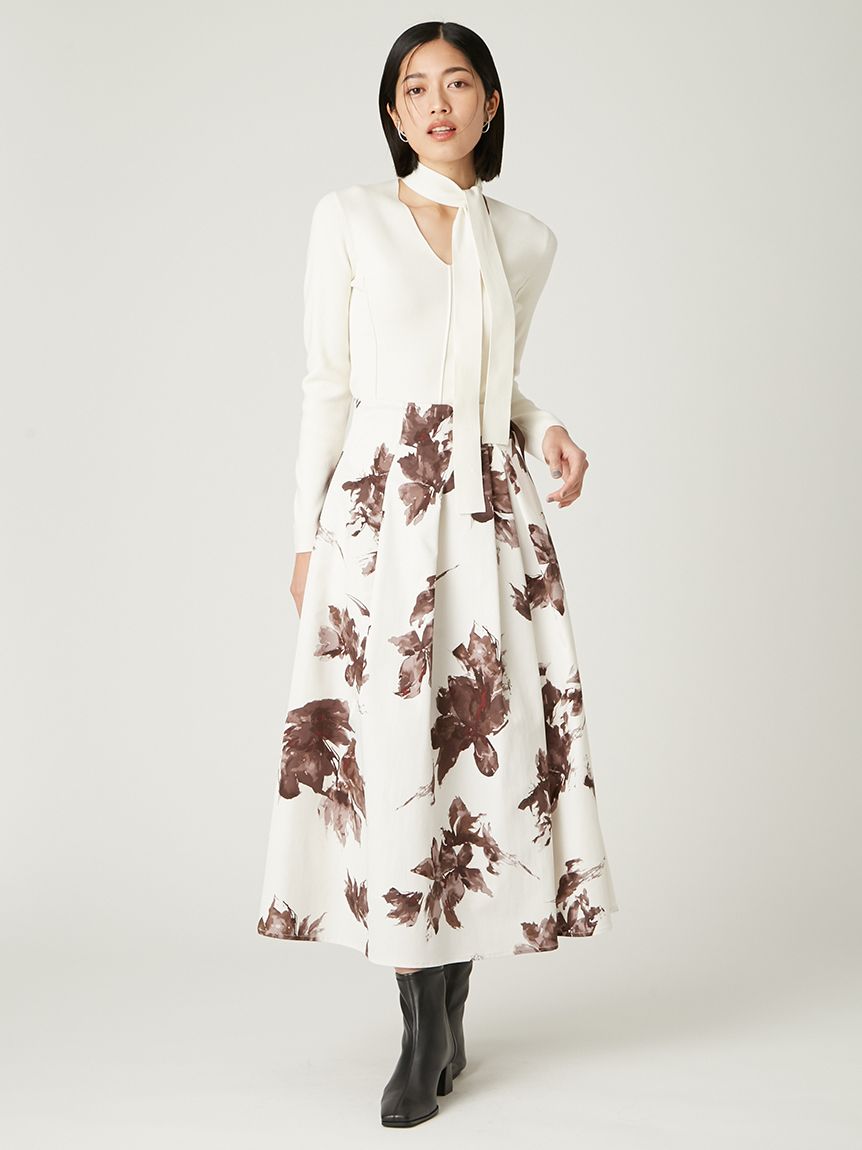 ニット　アイボリー LILY BROWN｜【LILY BROWN×MARY QUANT】アメスリケーブルニット