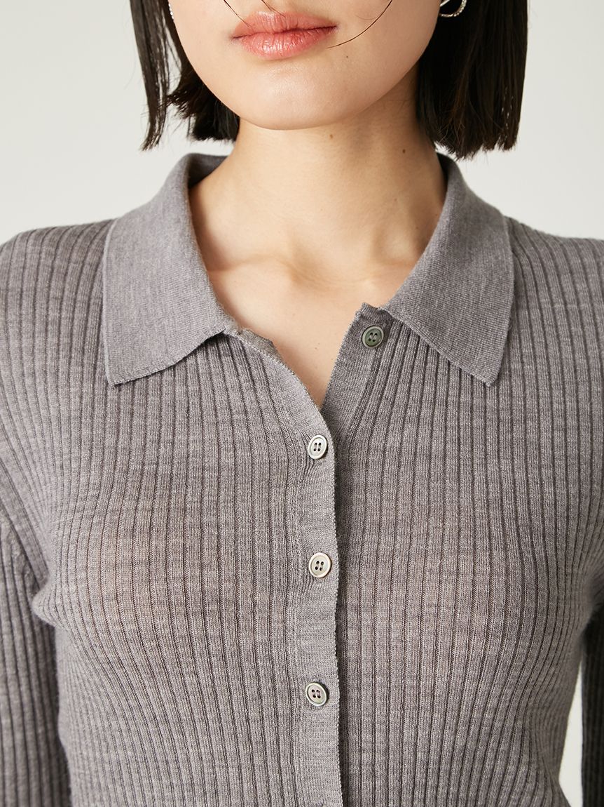 FRAY I.D ぽぽ ノースリポロニットジレ（ニット）｜FRAY I.D（フレイ