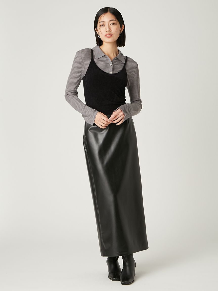 ウールブレンドポロカラーニット(ニット)｜トップス｜FRAY I.D（フレイ