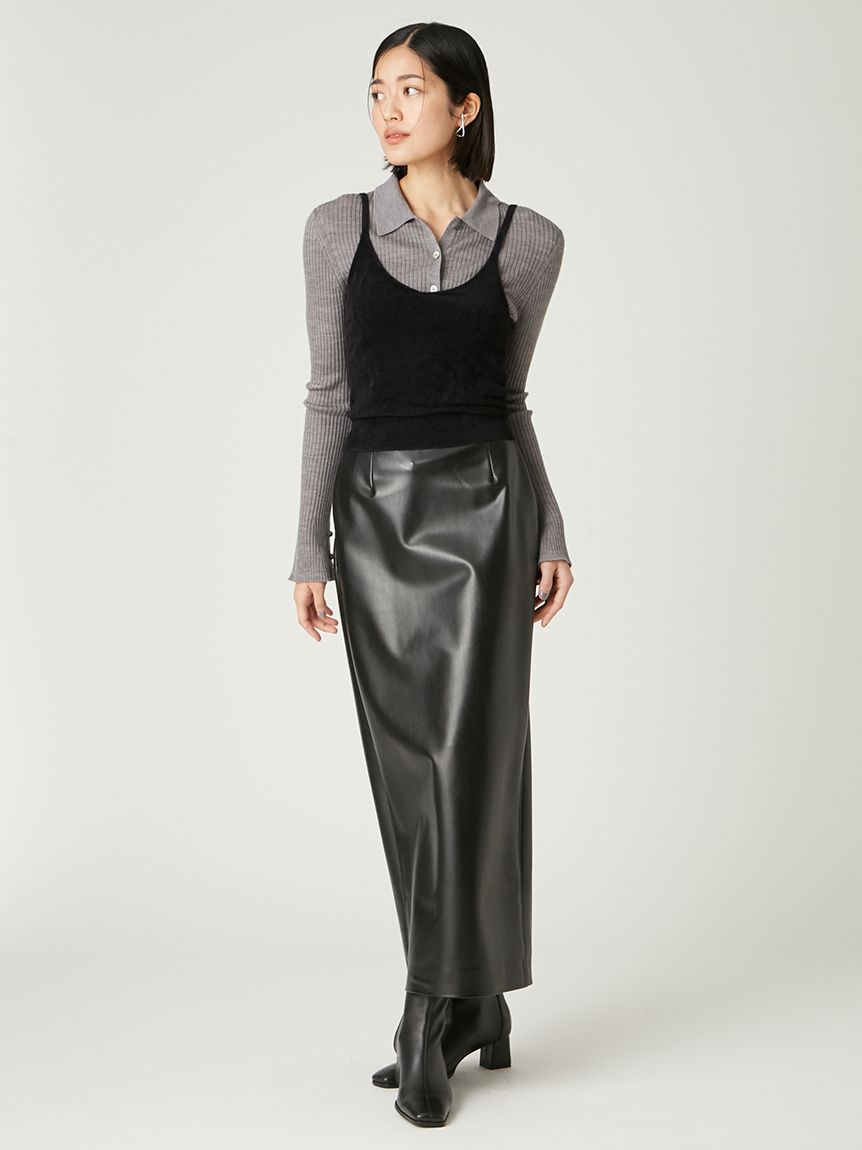 ウールブレンドポロカラーニット(ニット)｜トップス｜FRAY I.D