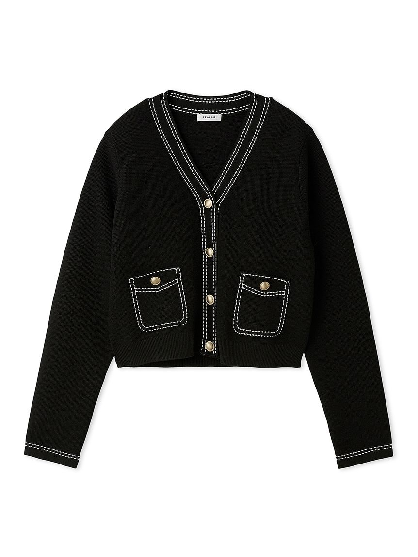 FRAY I.D ホワイト レースカーディガン FRAY I.D SALE40%OFF フレイアイディー ヘムフリンジ