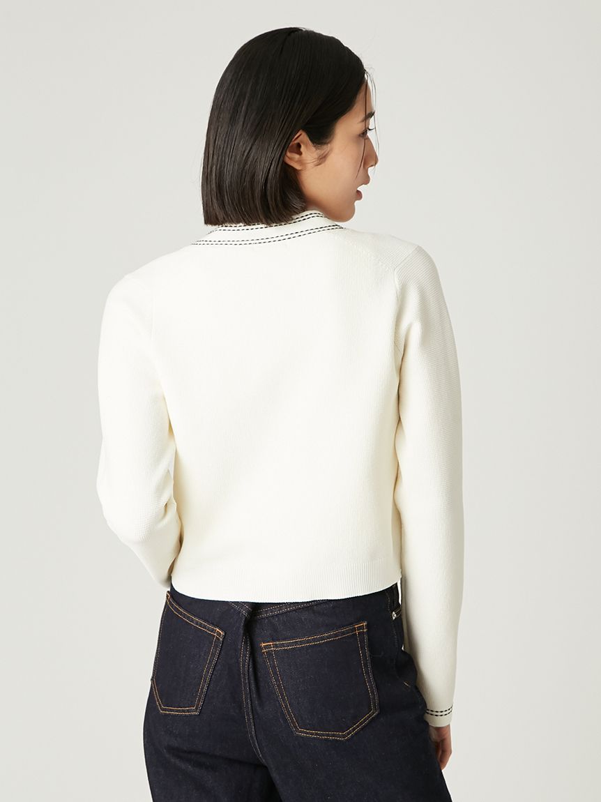 ステッチVネックカーディガン(ニット)｜トップス｜FRAY I.D