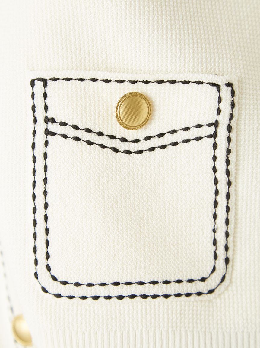 ステッチVネックカーディガン(ニット)｜トップス｜FRAY I.D