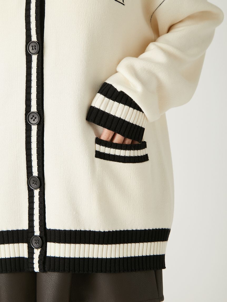 トラッドライクVネックニットカーディガン(カーディガン