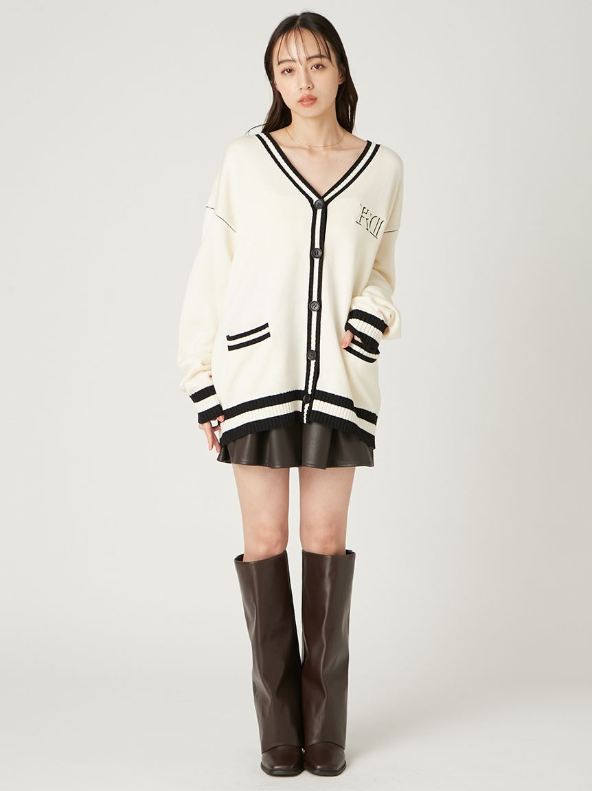 【Riさん専用】カーディガン＋フーディ トラッドライクVネックニットカーディガン(カーディガン)｜トップス