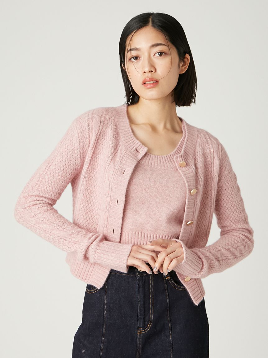 ラクーンケーブルニットアンサンブル(アンサンブル)｜トップス｜FRAY