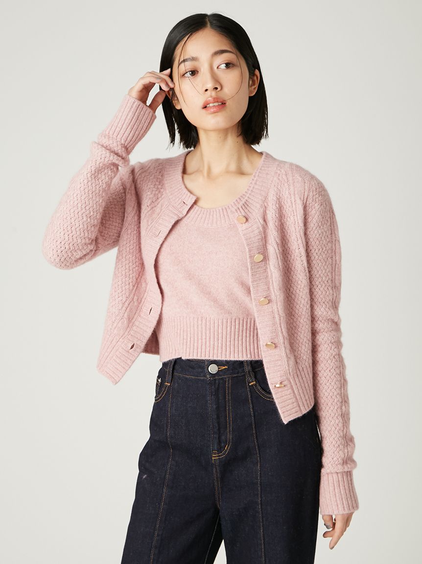 ラクーンケーブルニットアンサンブル(アンサンブル)｜トップス｜FRAY