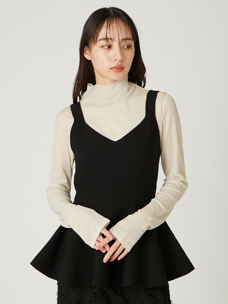 ペプラムフレアニットタートルセット(ニット)｜トップス｜FRAY I.D