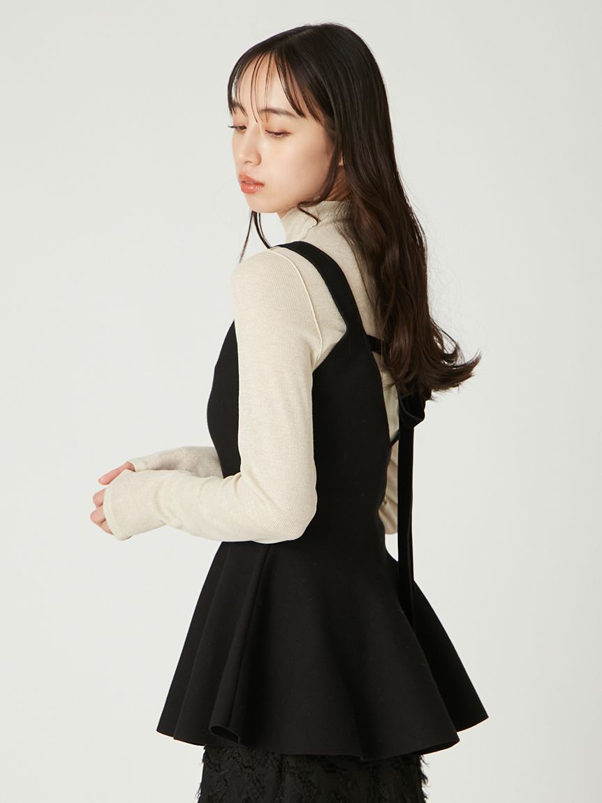 タグ付き フレイアイディー FRAY I.D ペプラムフレアニットタートルセット ペプラムフレアニットタートルセット(ニット)｜トップス｜FRAY I.D