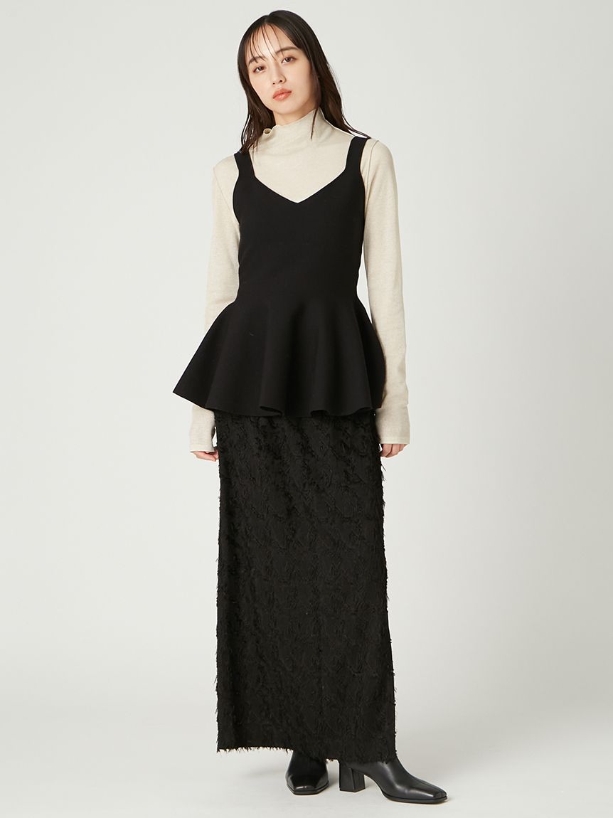 ペプラムフレアニットタートルセット(ニット)｜トップス｜FRAY I.D