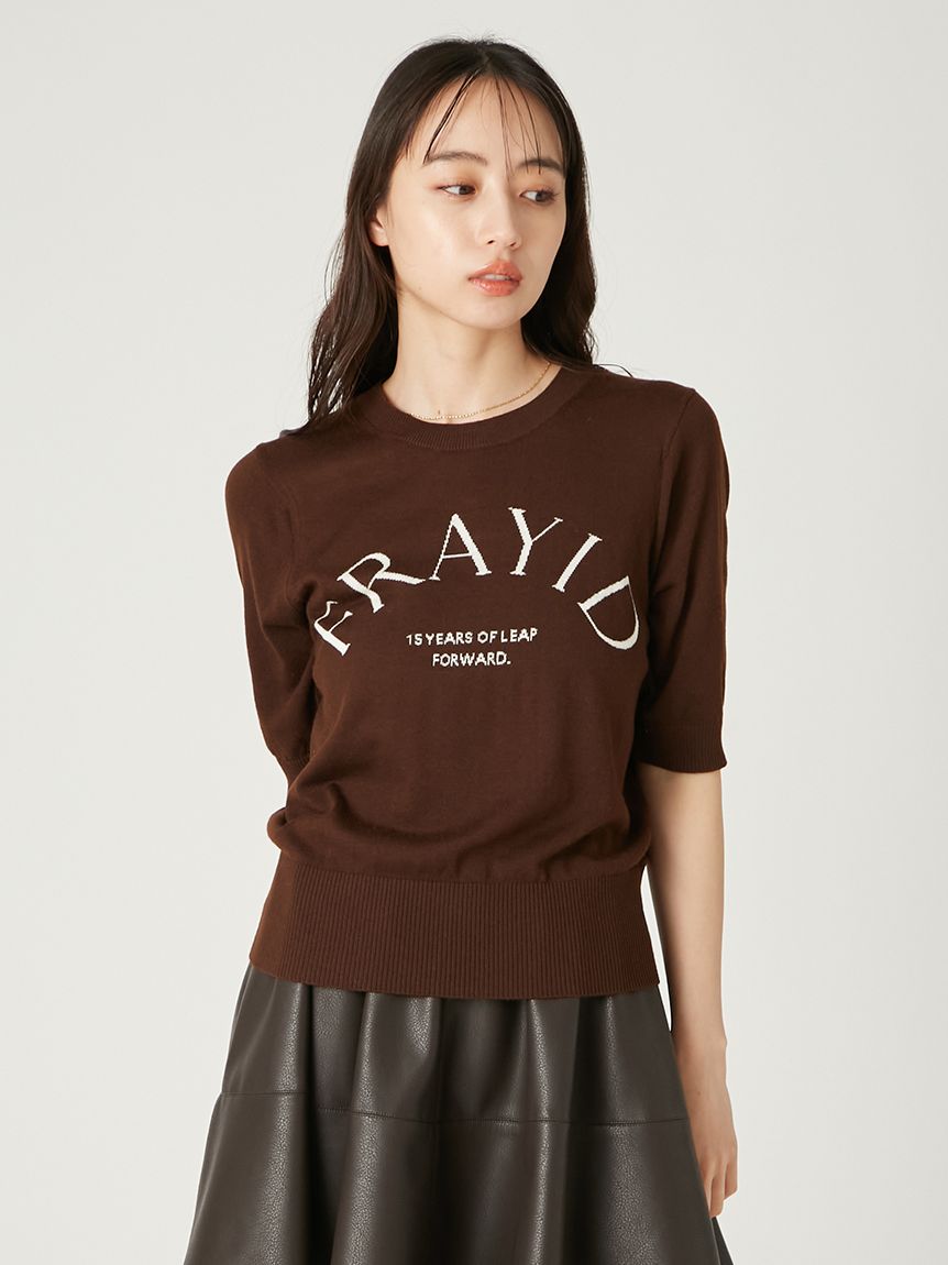 15thインターシャロゴニットプルオーバー(ニット)｜トップス