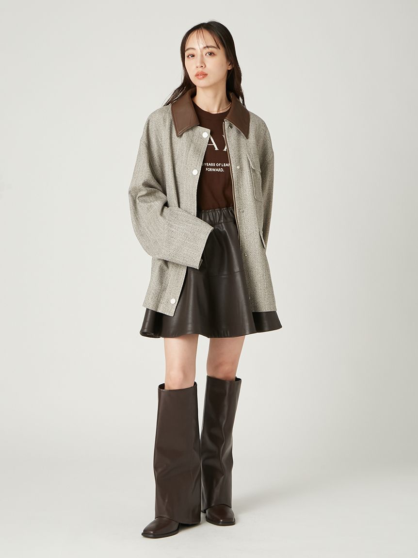 nayarea トップス　イエロー 15thインターシャロゴニットプルオーバー(ニット)｜トップス