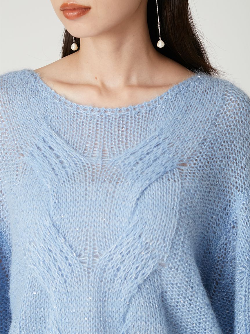 アルパカスパンコールケーブルニット(ニット)｜トップス｜FRAY I.D