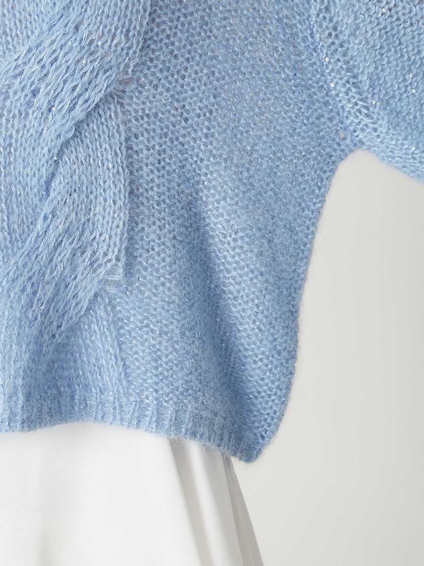 アルパカスパンコールケーブルニット(ニット)｜トップス｜FRAY I.D