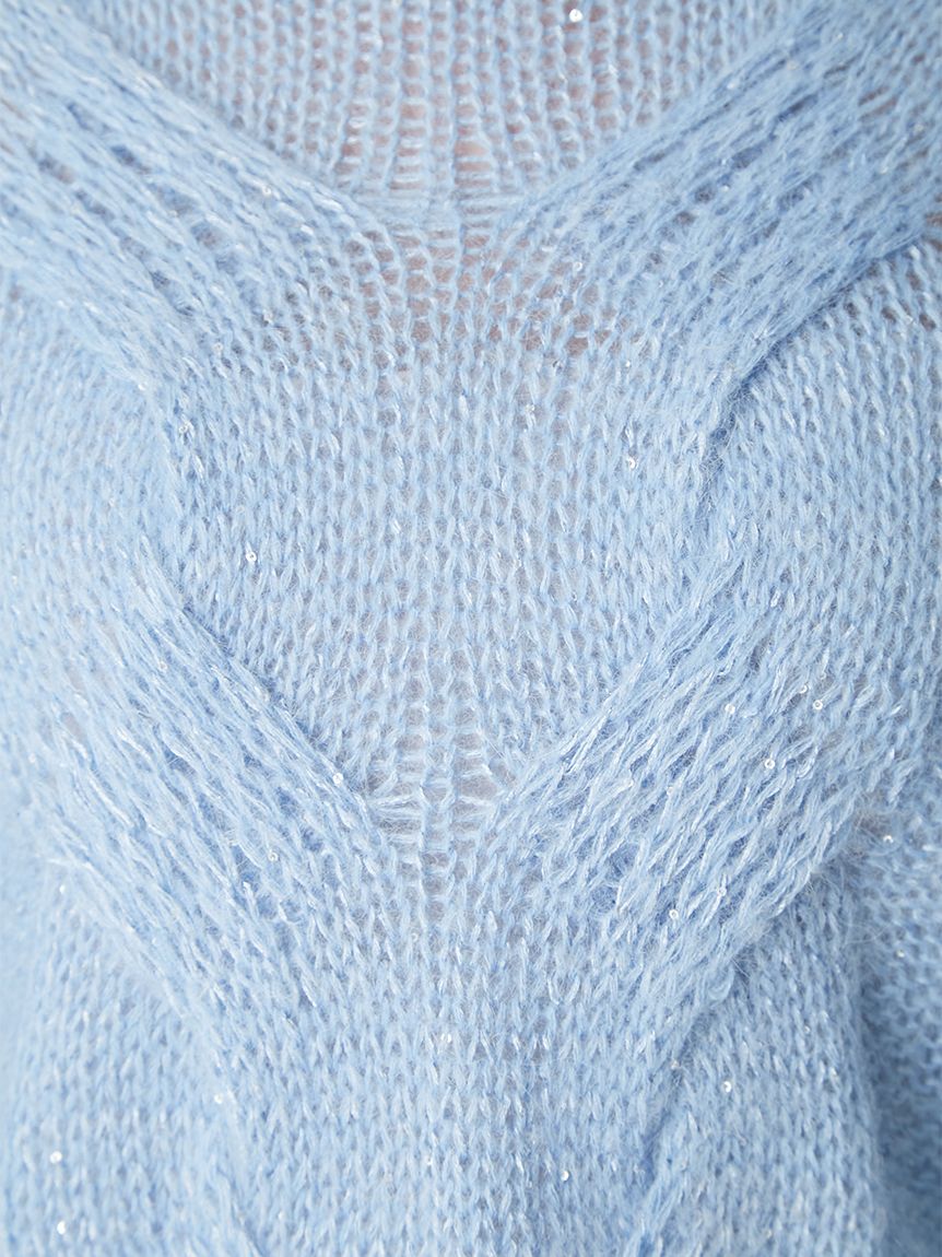 アルパカスパンコールケーブルニット(ニット)｜トップス｜FRAY I.D