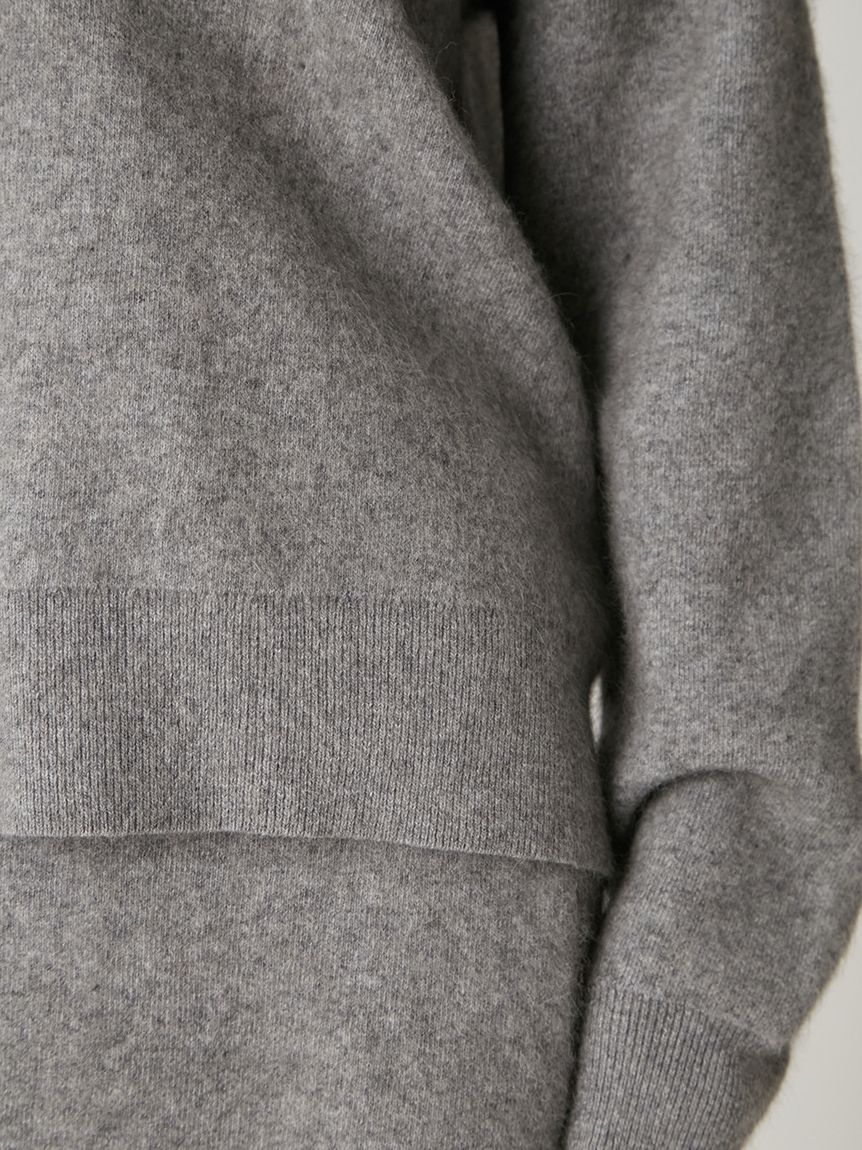 ラクーンダブルフェイスポロカラープルオーバー(ニット)｜トップス