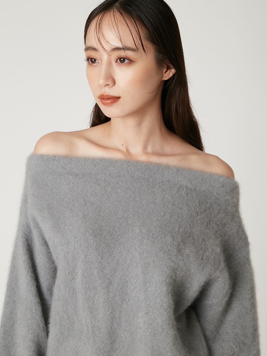 FRAY I.D フォックスカシミア オフショルプルオーバー Amazon | [フレイ アイディー] FOXカシミアオフショルプル