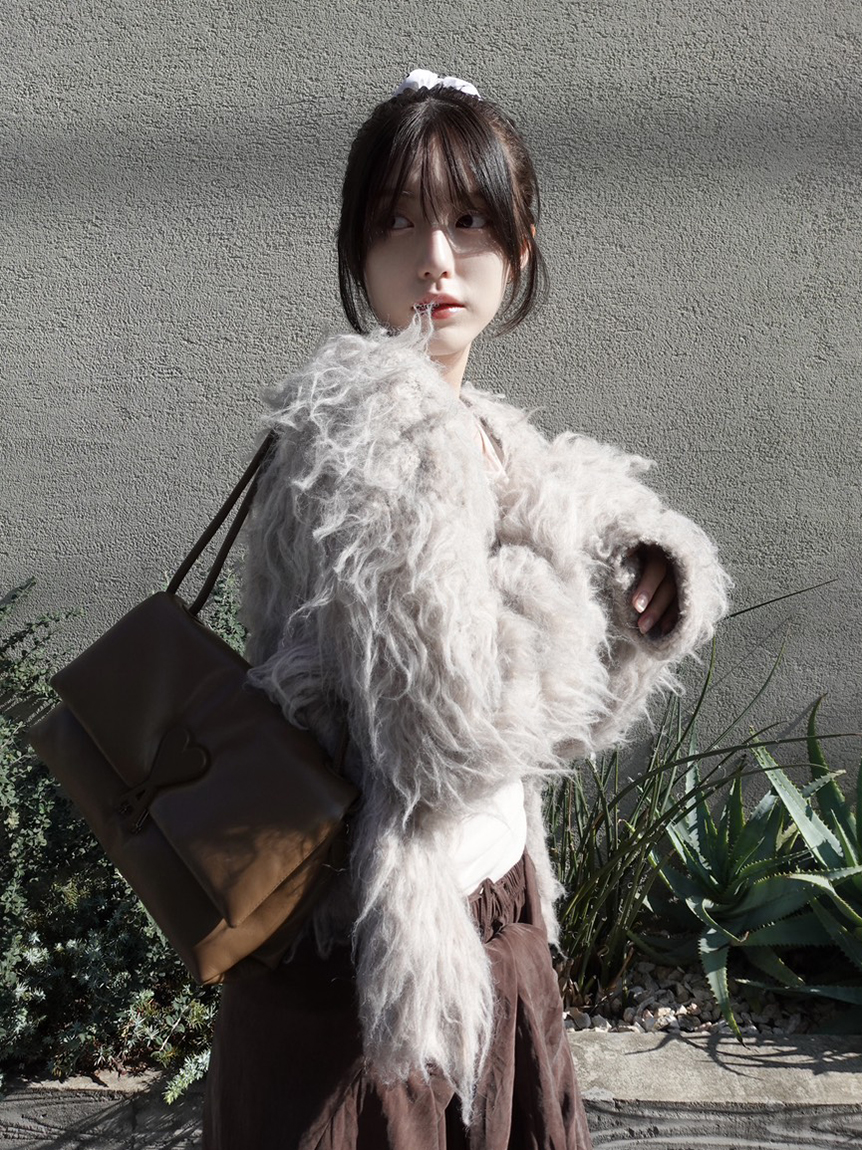 【FRAY I.D.】2wayブラッシュシャギーカーディガン 2wayブラッシュシャギーカーディガン(ニット)｜トップス｜FRAY I.D