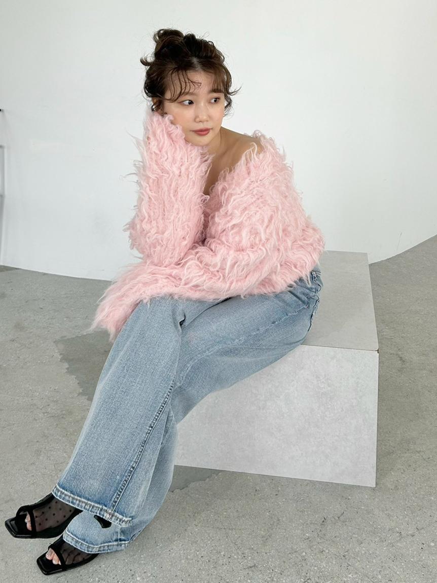 2wayブラッシュシャギーカーディガン(ニット)｜トップス｜FRAY I.D