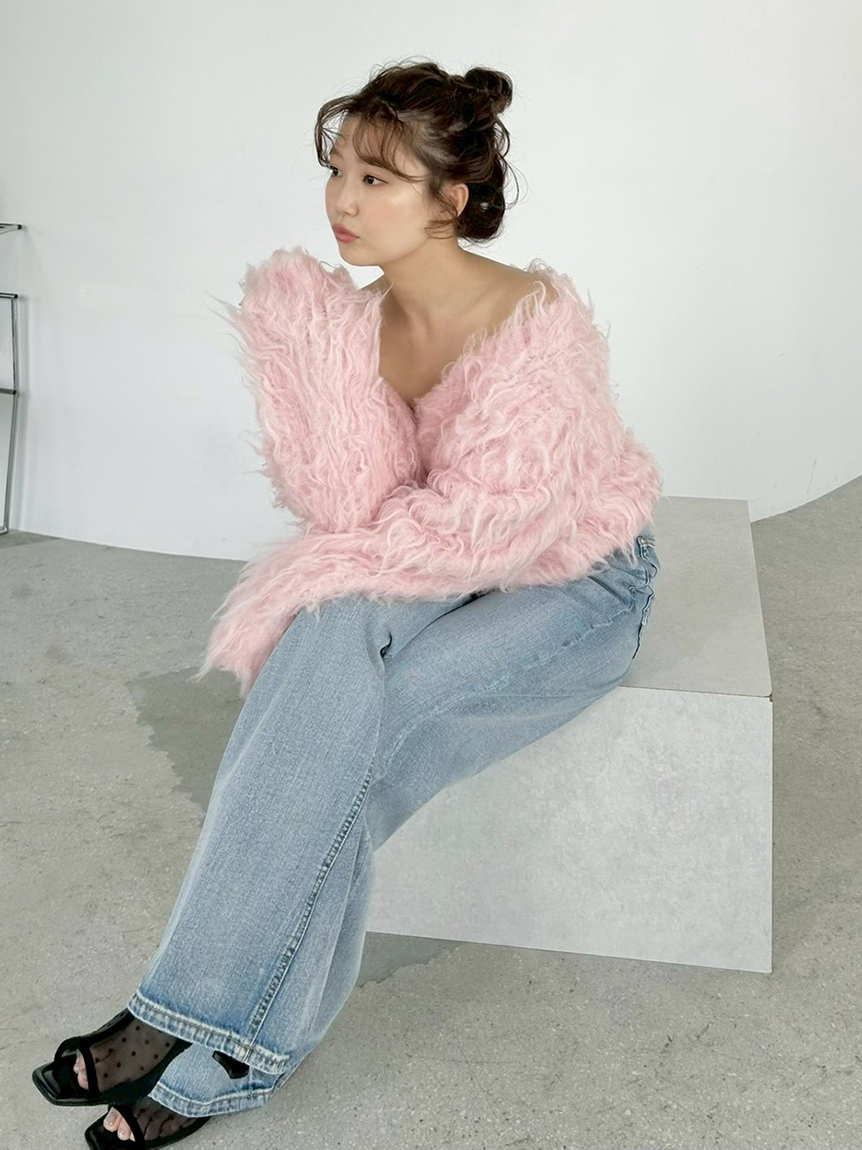 2wayブラッシュシャギーカーディガン(ニット)｜トップス｜FRAY I.D