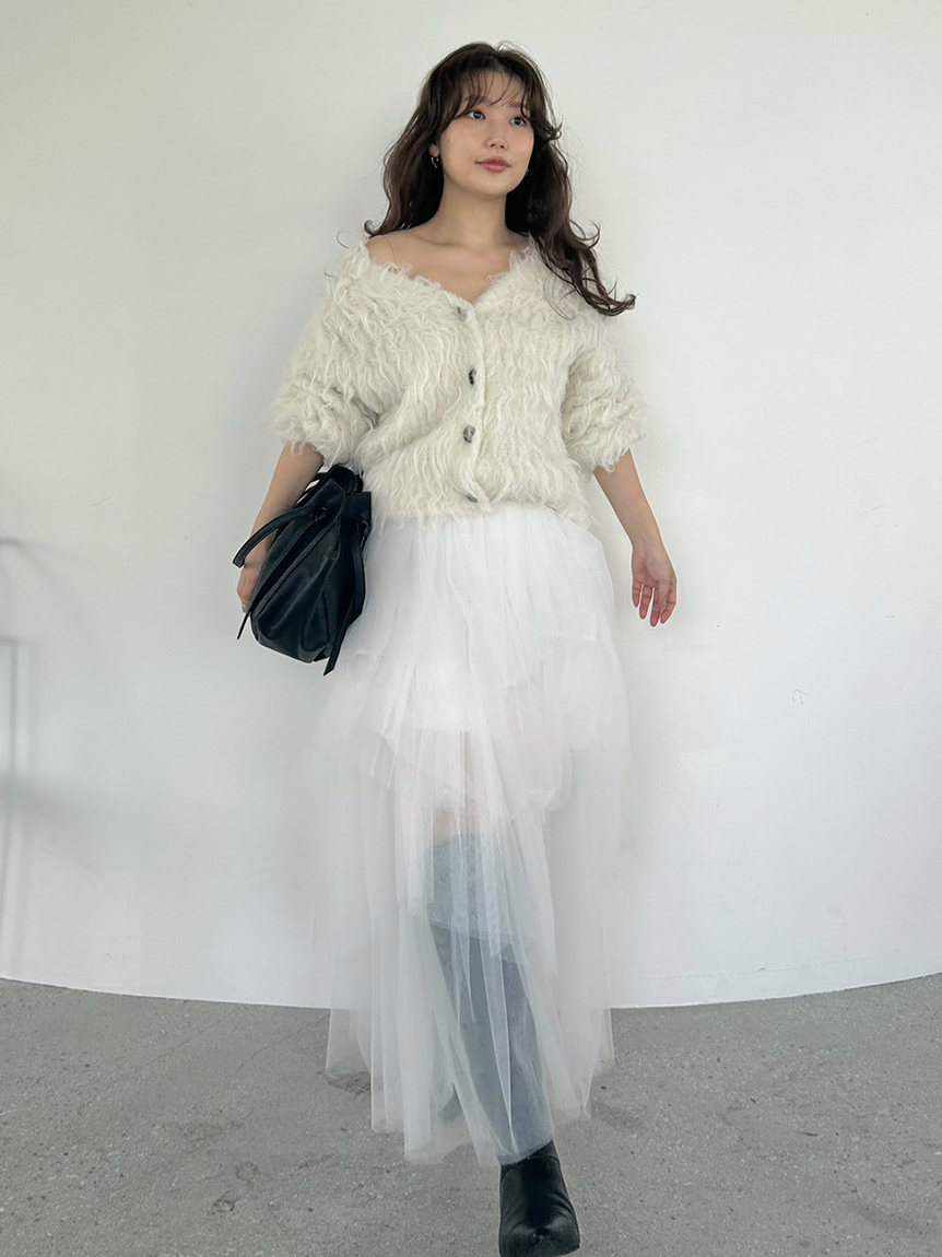 2wayブラッシュシャギーカーディガン(ニット)｜トップス｜FRAY I.D