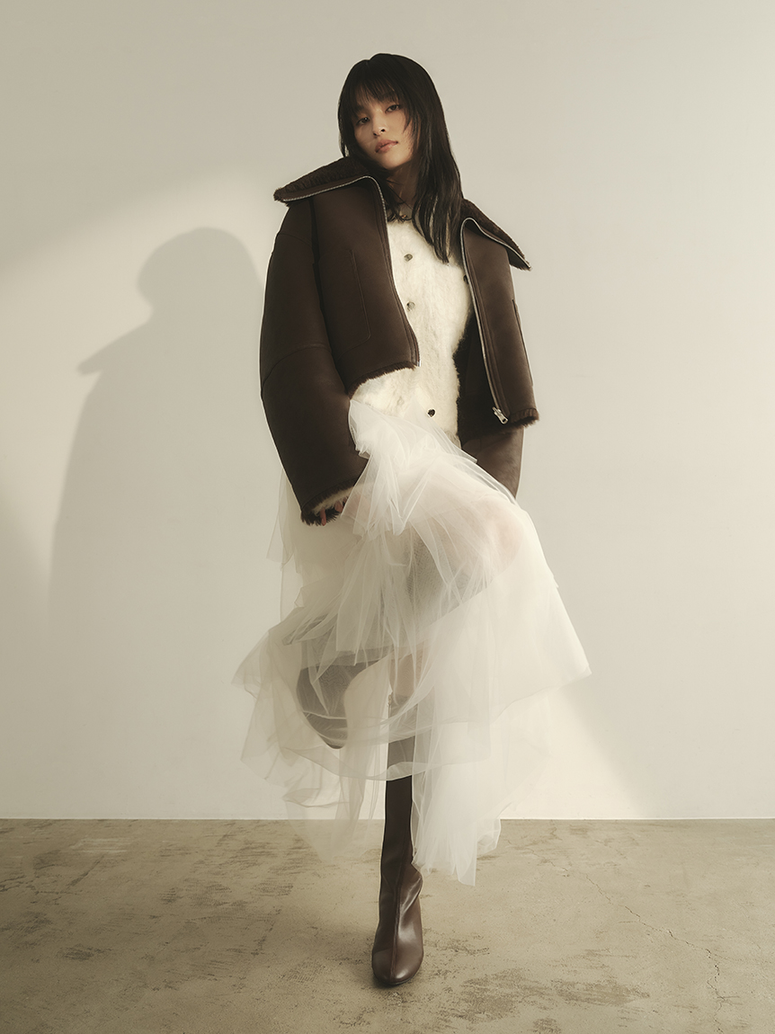 モヘアシャギーニットカーディガン fray i.d モヘアシャギーニットカーディガン(カーディガン)｜トップス｜FRAY I.D