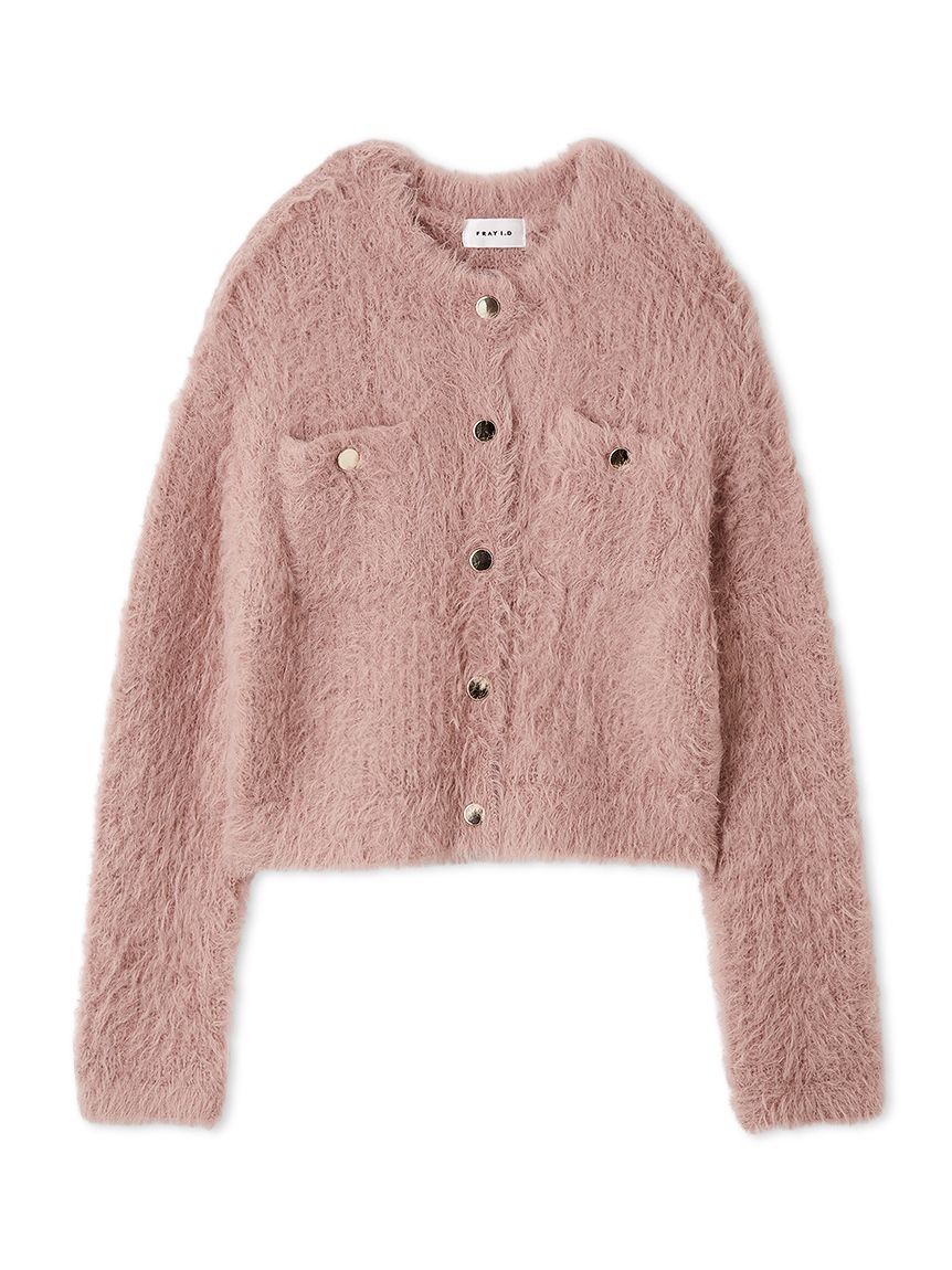 モヘアシャギーニットカーディガン fray i.d モヘアシャギーニットカーディガン(カーディガン)｜トップス｜FRAY I.D