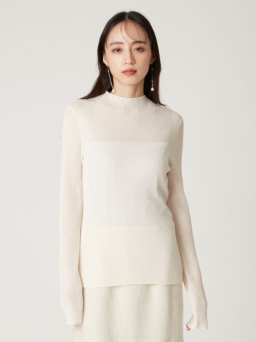 シアーリブニットハイネックプルオーバー(ニット)｜トップス｜FRAY I.D