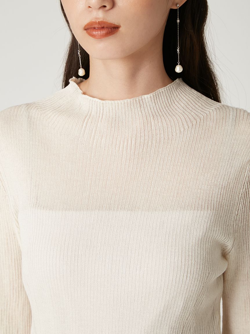 シアーリブニットハイネックプルオーバー(ニット)｜トップス｜FRAY I.D