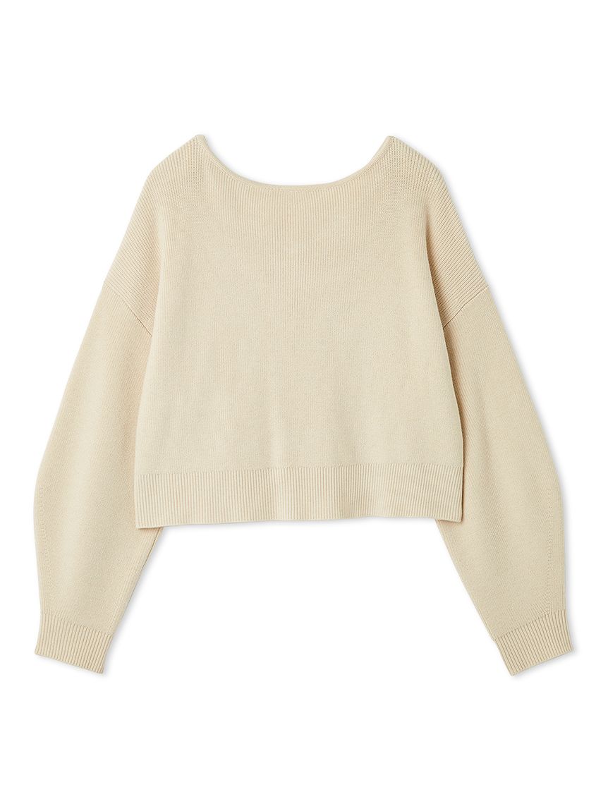 ウォッシャブルカシミヤシルクボートネックニット／ウォッシャブル