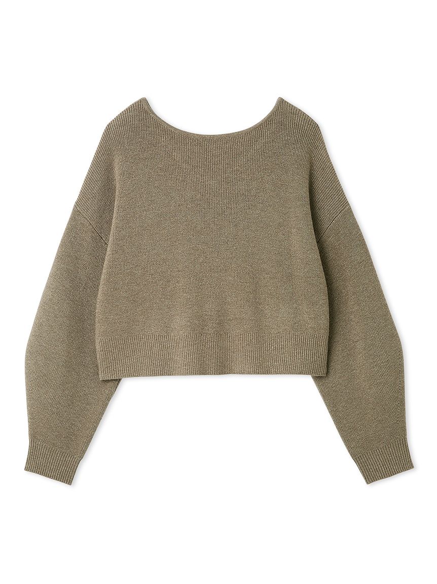 ウォッシャブルカシミヤシルクボートネックニット／ウォッシャブル